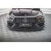 Накладка сплиттер на передний бампер на Mercedes CLA C118 45 Aero